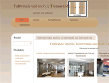 Tablet Screenshot of faltwand.org